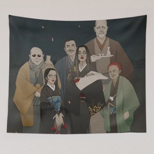 Item preview, The Addams Family in kimonos Illustrations designed and sold by valdoBEtrand.