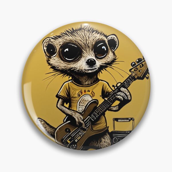 Item preview, Meerkat Guitarist  designed and sold by dcwildfinds.