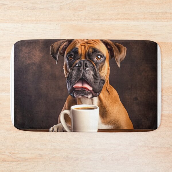 Item preview, Perky Pup: Adorable Boxer Coffee for Caffeine Lovers designed and sold by ClawedCreations.