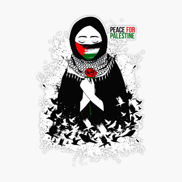 Decal Serpent Rub Me for Good Luck Funny Women's Palestine