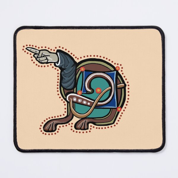 Item preview, Letter N Manicule W 14C Maastricht Psalter parody  designed and sold by Donnahuntriss.