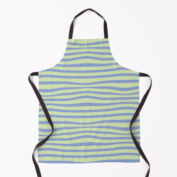 Item preview, warped stripe blue green pattern designed and sold by naptimestudio.