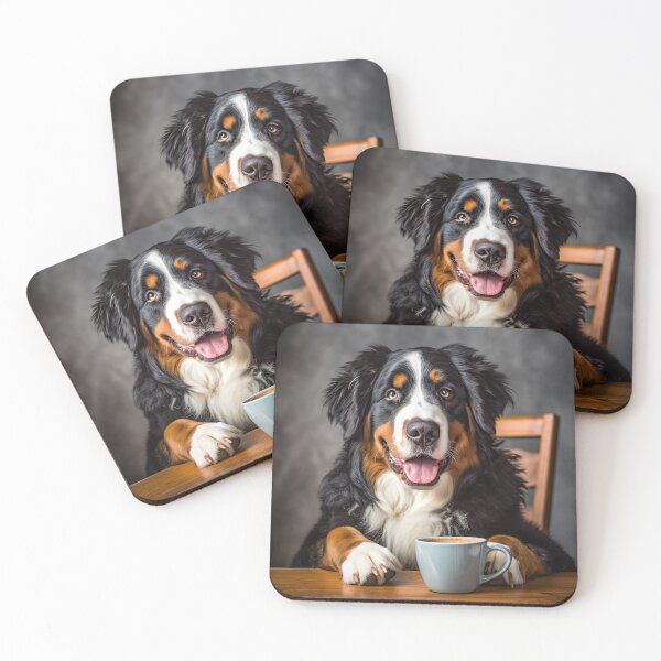Artikelvorschau, Perky Pup: Entzückender Berner Sennenhund-Kaffee für Koffeinliebhaber entworfen und verkauft von ClawedCreations.