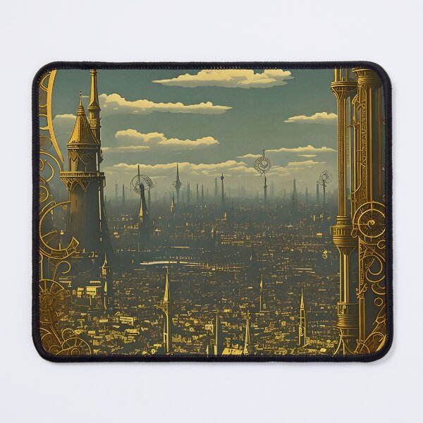 Item preview, Victorian Fantasy Steampunk City designed and sold by entwithanaxe.