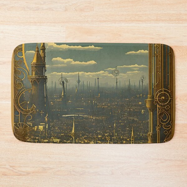 Item preview, Victorian Fantasy Steampunk City designed and sold by entwithanaxe.