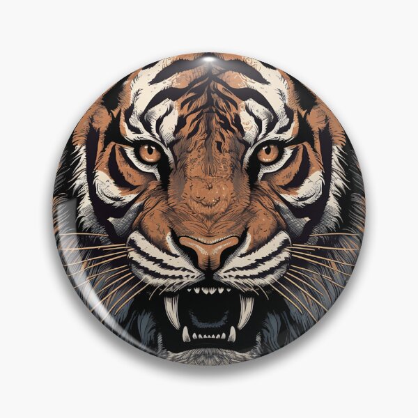 Item preview, Tiger's Hunt: A Realistic and Intense Depiction of Power and Ferocity designed and sold by Designs-By-Geli.