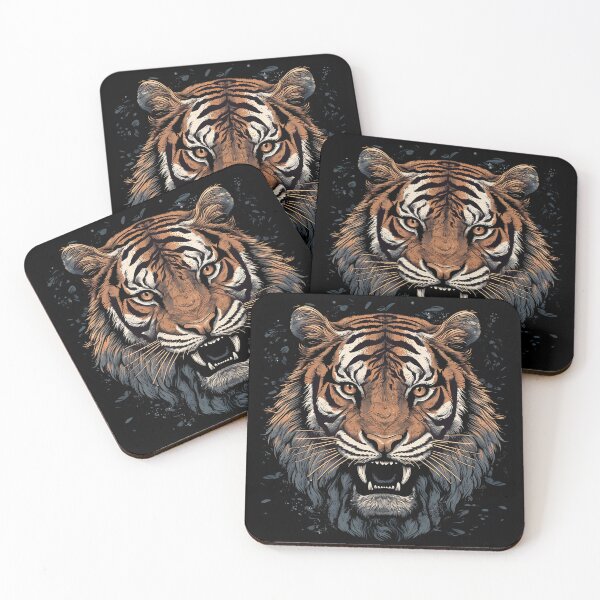Item preview, Tiger's Hunt: A Realistic and Intense Depiction of Power and Ferocity designed and sold by Designs-By-Geli.