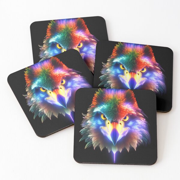 Item preview, Psychedelic Eagle 2, Rainbow, American Indian, Wisdom, Courage designed and sold by Rogue-Studio.