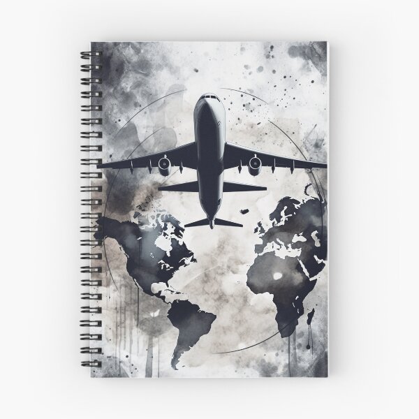 Item preview, Surreal design of airplane traveling over the earth designed and sold by Art-ColorTech.