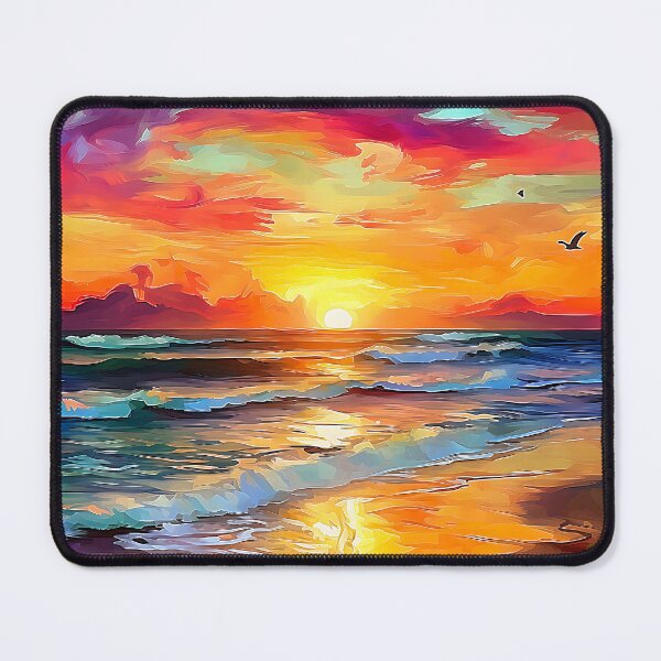 Item preview, Colorful Watercolor Sunset designed and sold by TheArtMage.