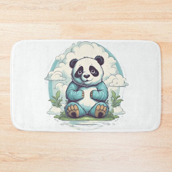 Item preview, Bamboo Bliss: A Delightfully Adorable Panda Cartoon designed and sold by Designs-By-Geli.