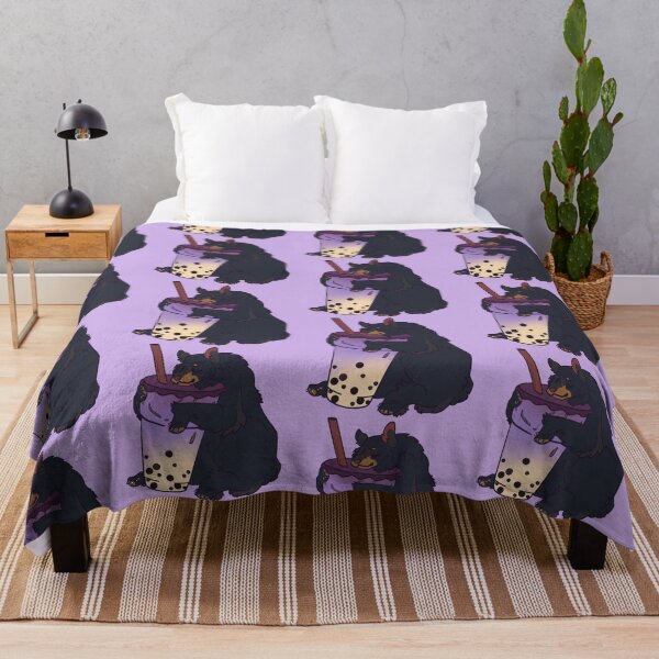 Item preview, American Black Bear Lavender Boba designed and sold by Sea Sa1t.