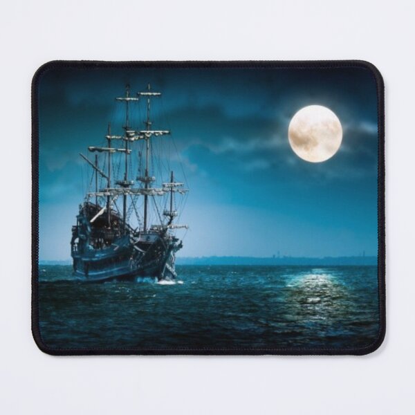 Item preview, Moonlit Pirate Ship designed and sold by SpikeWear.