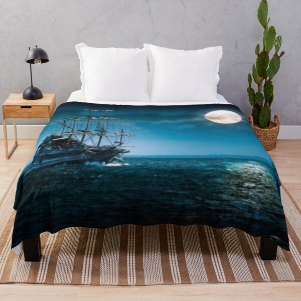 Item preview, Moonlit Pirate Ship designed and sold by SpikeWear.