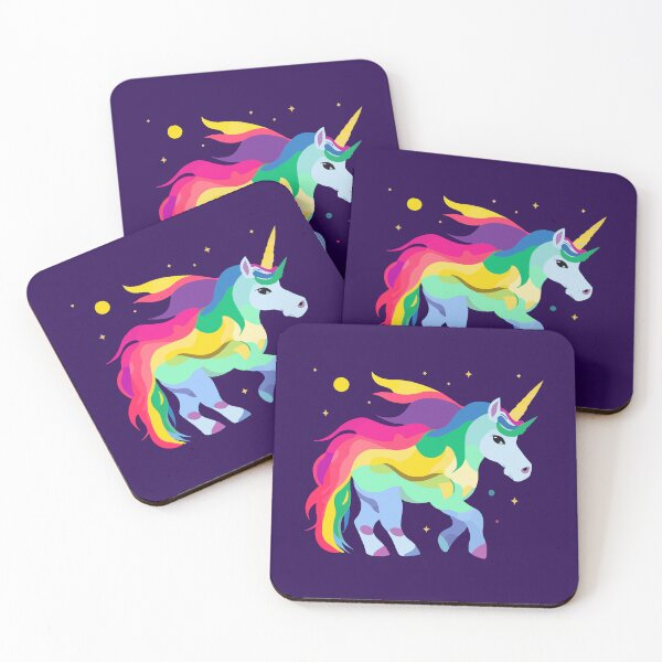 Item preview, Magical and Colorful Unicorn Illustration designed and sold by amithachapa.