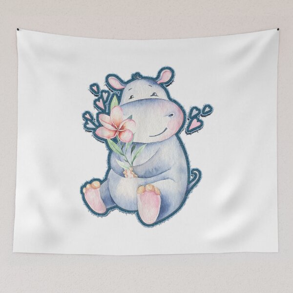 Artikelvorschau, Hippo-T-Shirt, Hippo-Liebhaber-T-Shirt, süßes Hippo-T-Shirt, Hippo entworfen und verkauft von alomituso.