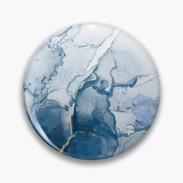 Item preview, Navy Blue and Gold Alcohol Ink Pattern designed and sold by Lady-Lilac.