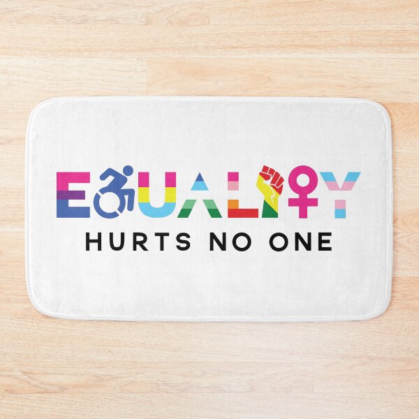 Item preview, Equality Hurts No One - Bi, Pan, MLM, WLW, Panafrican; Black Text designed and sold by Star Danny Baeson.
