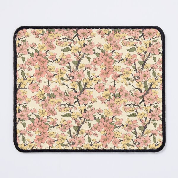 Item preview, Pretty Pink Yellow and Green Japanese Cherry Blossom Pattern designed and sold by StudioTokyo.