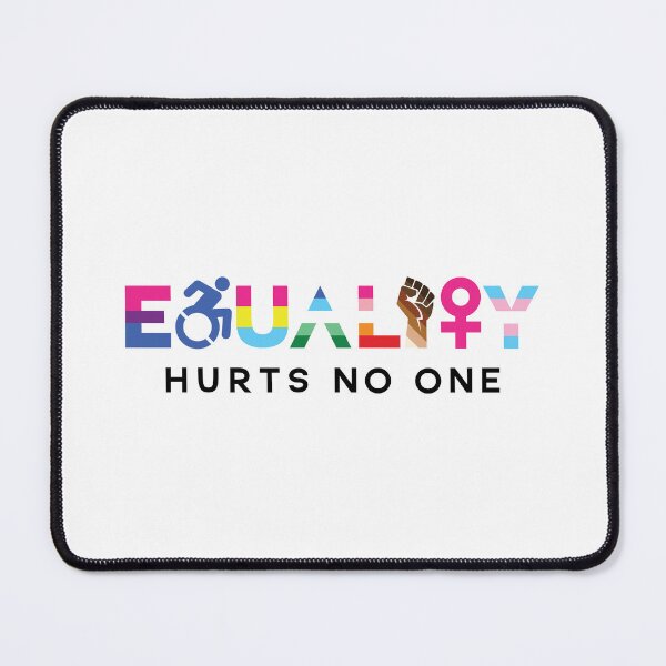 Item preview, Equality Hurts No One - Bi, Pan, MLM, WLW, Skintone Range; Black Text designed and sold by Star Danny Baeson.