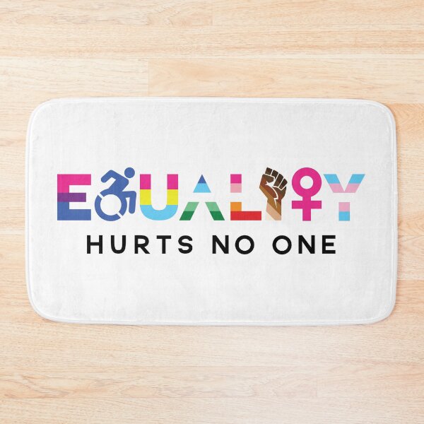 Item preview, Equality Hurts No One - Bi, Pan, MLM, WLW, Skintone Range; Black Text designed and sold by Star Danny Baeson.