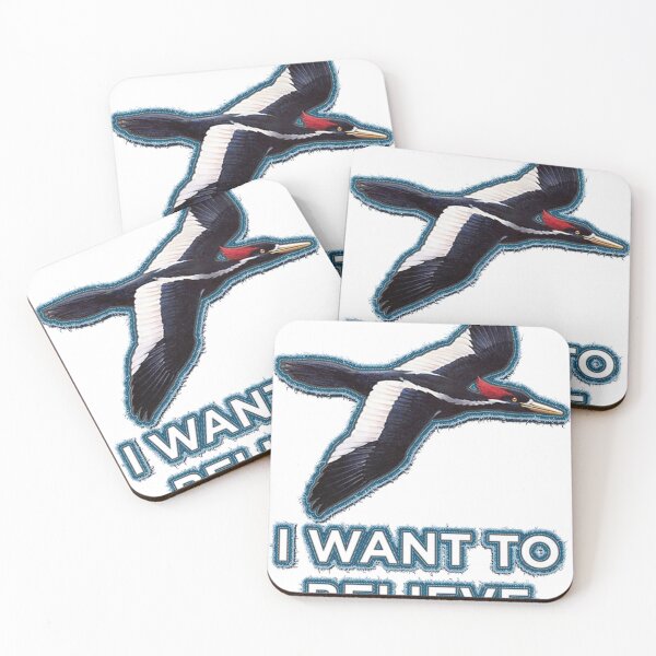 Item preview, Ivory Billed Woodpecker I Want To Believe Funny Birder Gear  designed and sold by alomituso.