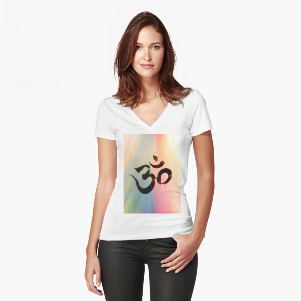 Item preview, Fitted V-Neck T-Shirt designed and sold by Truthseekmedia.