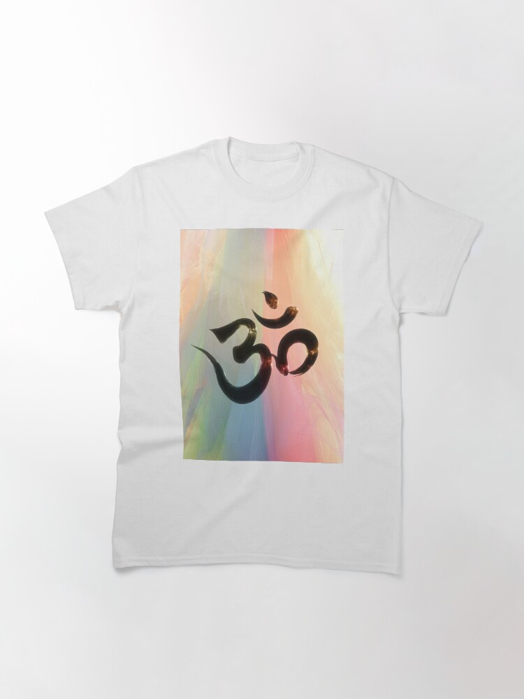 Thumbnail 2 of 7, Classic T-Shirt, OM Sacred Sound, Syllable, Mantra designed and sold by Truthseekmedia.