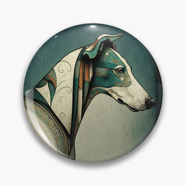 Item preview, Profile of Greyhound dog with artistic coloring variation designed and sold by TheTrendsDesk.