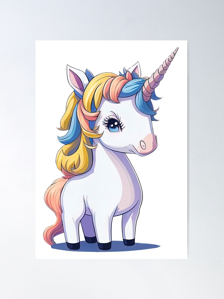 Unicorn Drawing Poster