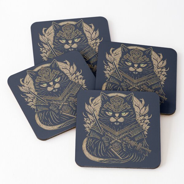 Item preview, Samurai Knight Cat designed and sold by entwithanaxe.
