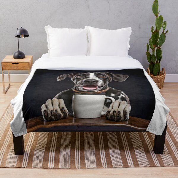 Item preview, Perky Pup: Adorable Great Dane Coffee for Caffeine Lovers designed and sold by ClawedCreations.
