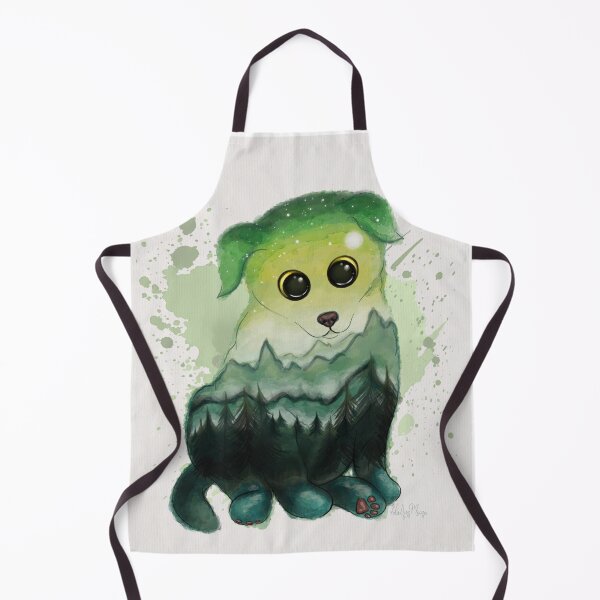 Item preview, Watercolor Landscape Puppy Painting designed and sold by Heather Maree Design Studio.