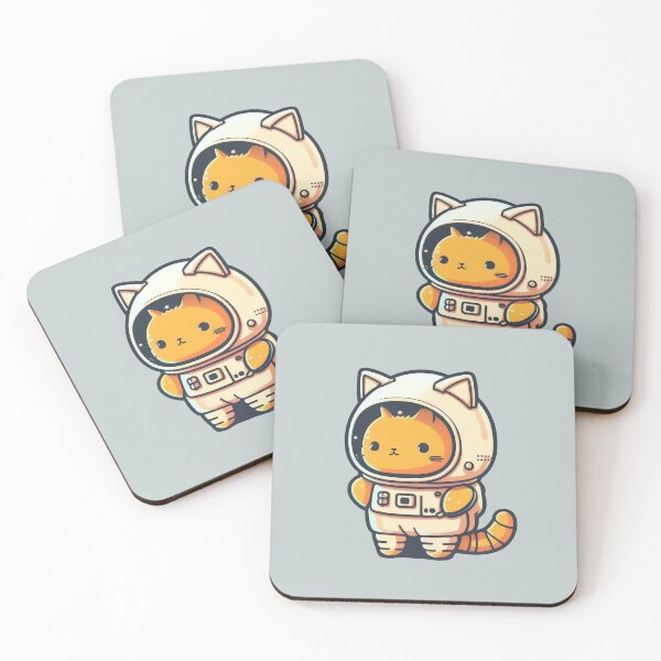 Item preview, Cute Astronaut Kitten designed and sold by aiko-art.
