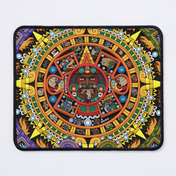 Item preview, Aztec Calendar Sun Stone - Full Color designed and sold by Ninjangulo.