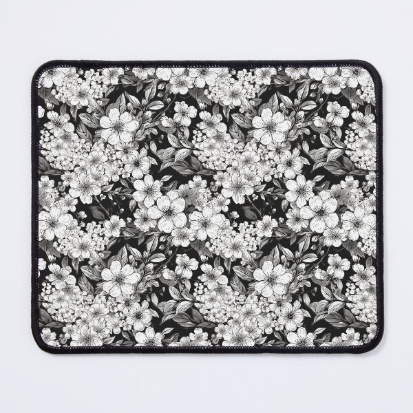 Item preview, Black and White Sketch of Cherry Blossoms Pattern designed and sold by StudioTokyo.