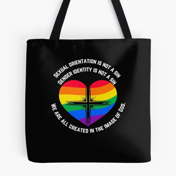 Item preview, “Sexual orientation is not a sin. Gender identity is not a sin. We are all created in the image of God. designed and sold by CheekyGrace.