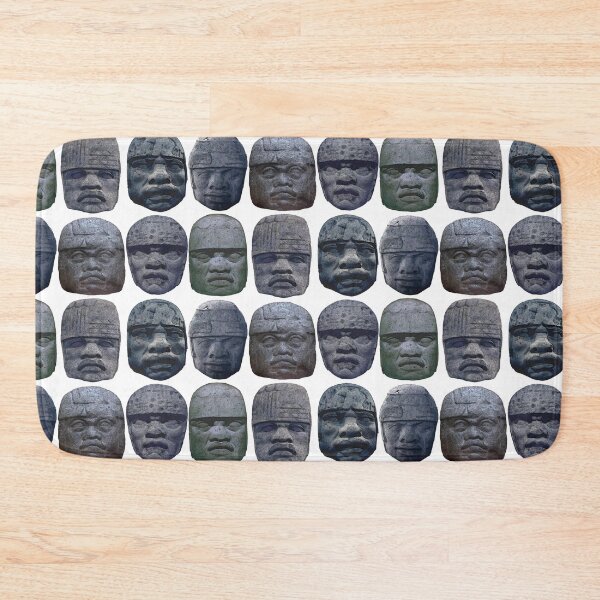 Item preview, Six Stone Olmec Heads designed and sold by Ninjangulo.