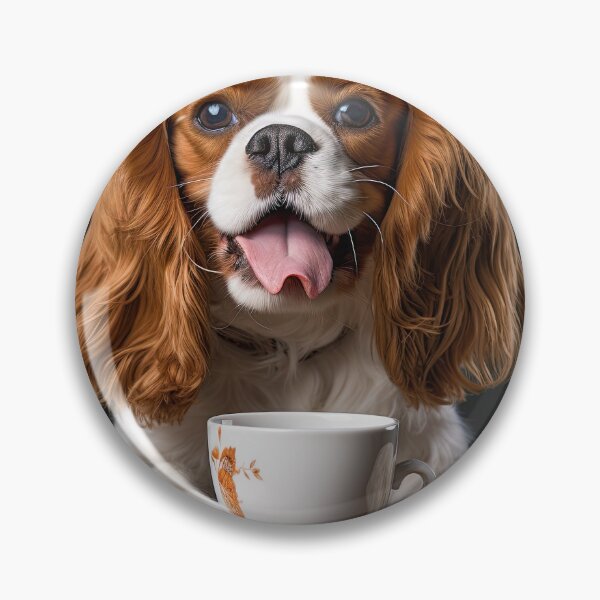 Item preview, Perky Pup: Adorable Cavalier King Charles Spaniel Coffee for Caffeine Lovers designed and sold by ClawedCreations.