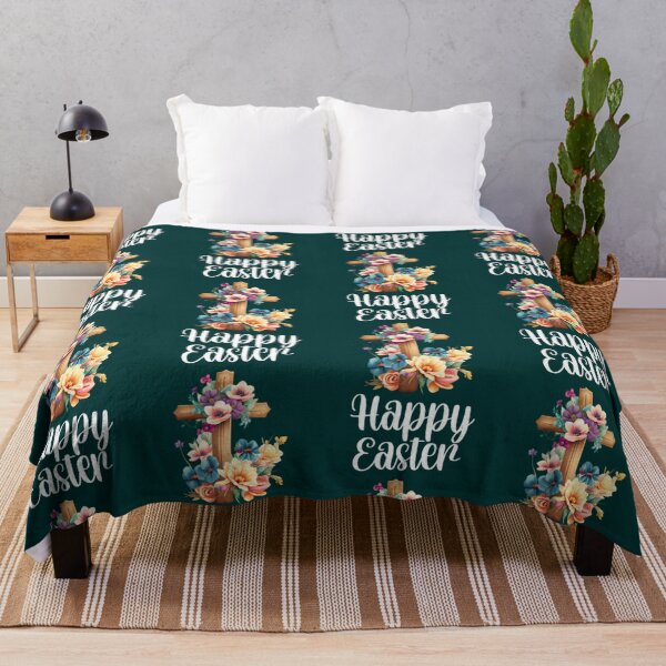 Item preview, Happy Easter Floral Cross 223 designed and sold by ngoquyen68.