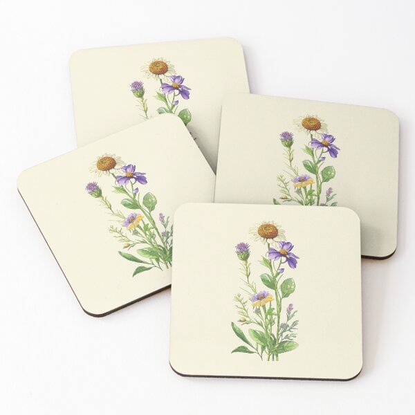 Item preview, Watercolor Wildflowers designed and sold by FiaFiaPress.