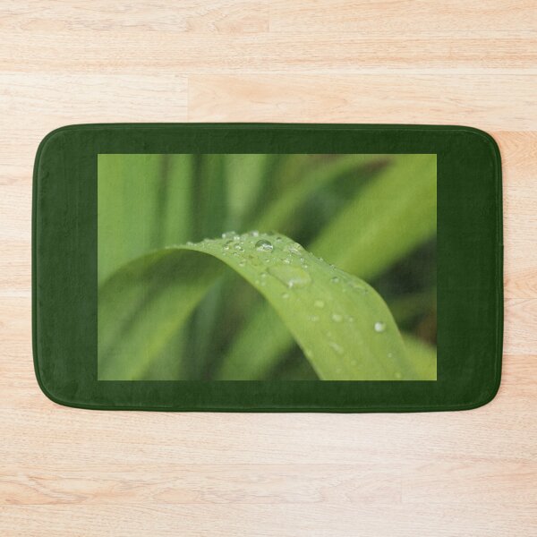 Item preview, Grass leaf with focus on one rain drop designed and sold by kall3bu.