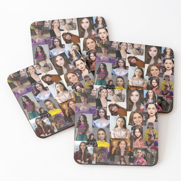 Item preview, Lily Collins Beautiful Photos Collage designed and sold by CollageHeaven.