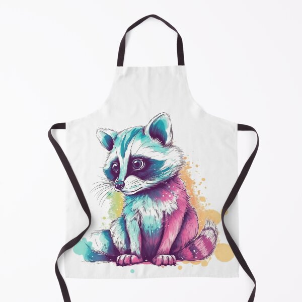 Item preview, Curious Raccoon: A Whimsical and Playful Illustration in Pastel Colors designed and sold by Designs-By-Geli.