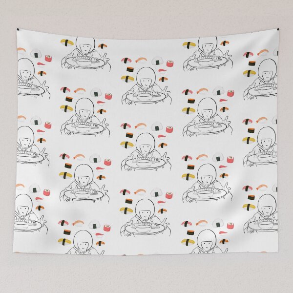 Item preview, Woo Yong Woo rice rolls background &  line version designed and sold by paintingtour.