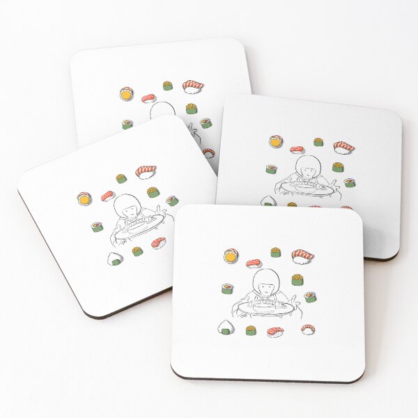 Item preview, Woo Yong Woo various small sushi background &  line version designed and sold by paintingtour.