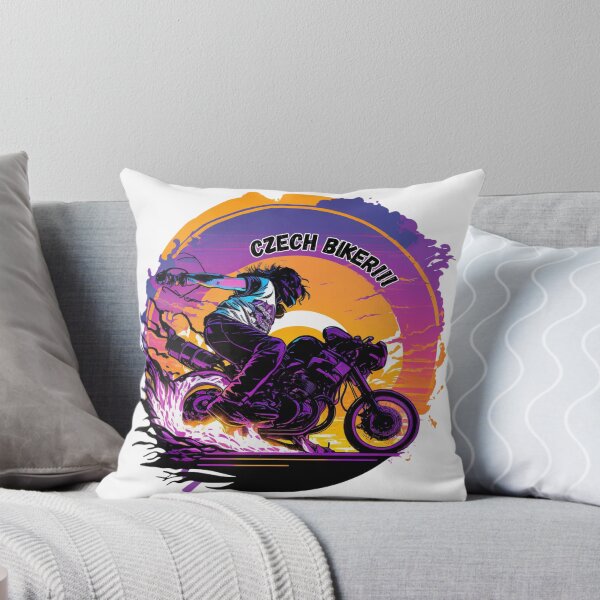Item preview, Synthwave Motorcycle Czech rider designed and sold by YammsDesign.