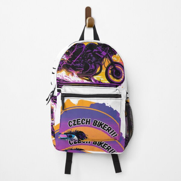 Item preview, Synthwave Motorcycle Czech rider designed and sold by YammsDesign.