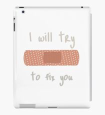 Coldplay//fix you iPad Case/Skin