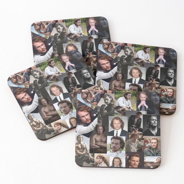 Item preview, Sam Heughan Assorted Photo Collage designed and sold by CollageHeaven.